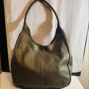 Margot braided handle slouch bag